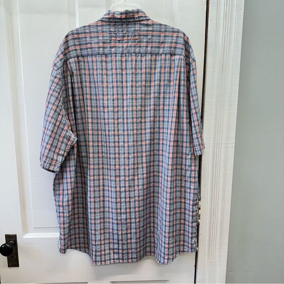 Duluth Trading Company short sleeve button down lightweight shirt mens 2xl tall - Picture 3 of 4